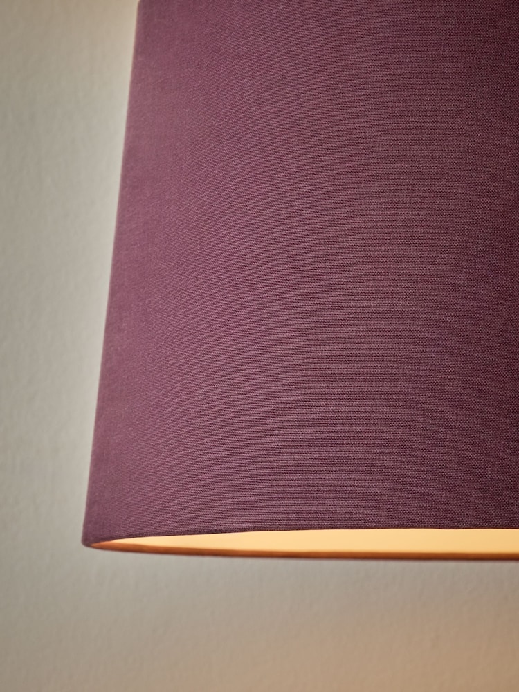 Plum Purple Lamp Shade Ceiling Light - Image 2 of 3