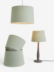 Sage Green Lamp Shade Ceiling Light - Image 4 of 4