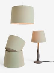 Sage Green Lamp Shade Ceiling Light - Image 5 of 5
