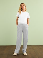 White Essential Pure Cotton Short Sleeve Crew Neck T-Shirt - Image 2 of 6