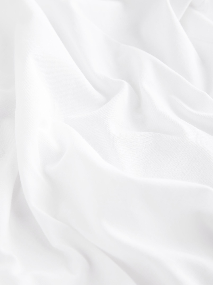 White Essential Pure Cotton Short Sleeve Crew Neck T-Shirt - Image 6 of 6