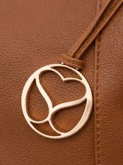 Sosandar Brown Leather Large Slouchy Bag - Image 5 of 5
