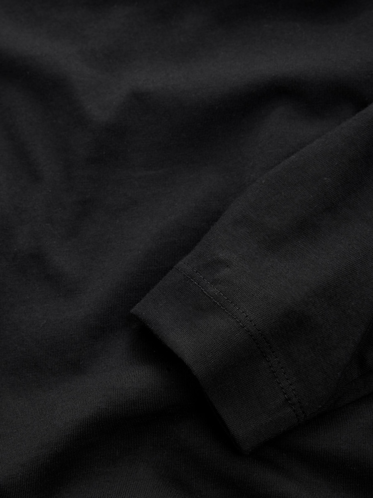Noir - 100{T-shirt à manches longues en coton - Image 8 of 8
