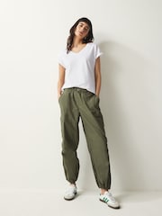 Multi - 100% Coton Col en V Mancherons T-shirt 3 Pack - Image 3 de 9