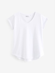 Multi - 100% Coton Col en V Mancherons T-shirt 3 Pack - Image 7 de 9