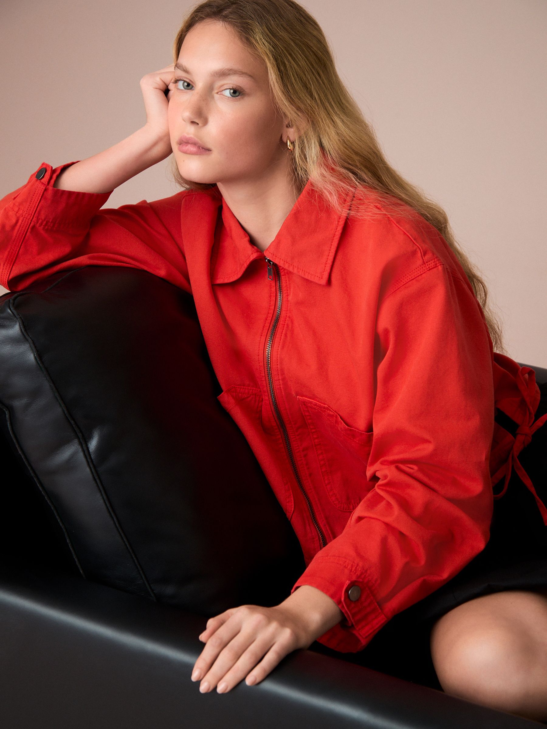 Buy Red 100% Cotton Worker Jacket from the Next UK online shop