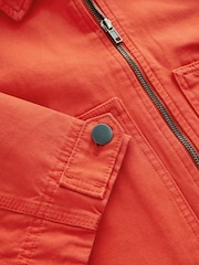 Red 100% Cotton Worker Jacket - Image 8 of 8