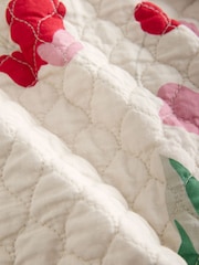 Ecru Cream Floral Print Quilted Jacket - Image 7 of 7