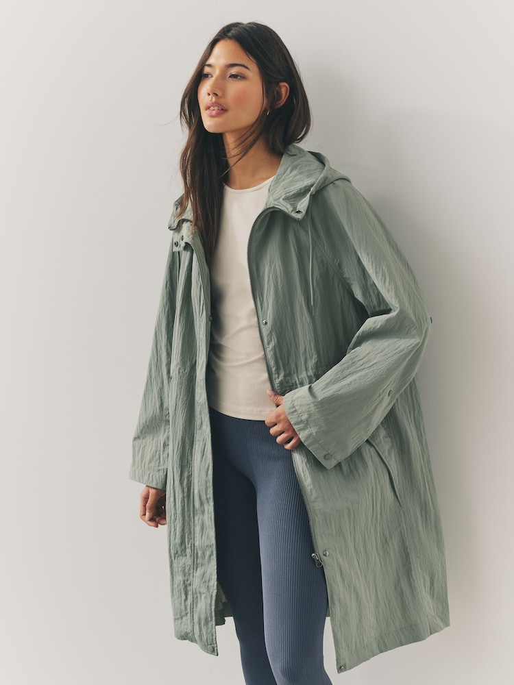 Sage Green Shower Resistant Lightweight Jacket - Image 1 of 9