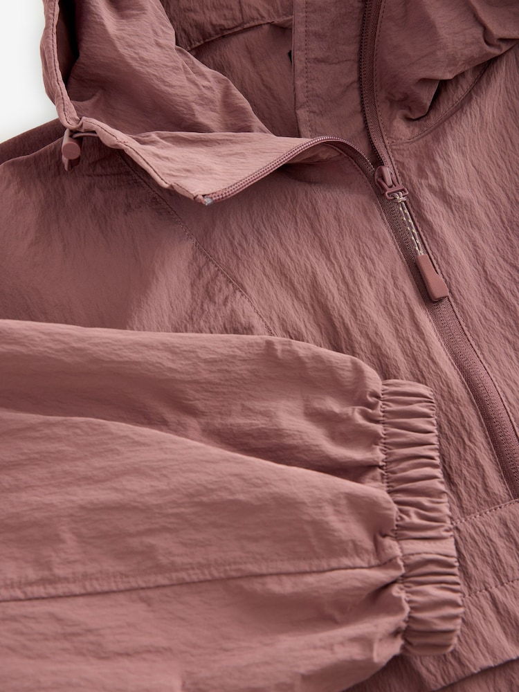 Rose Pink Overhead Rain Jacket - Image 7 of 8