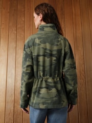 Khaki Camo Cotton Utility Jacket - Image 3 of 7