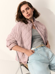 Pink Quilted Jacket - Image 1 of 8