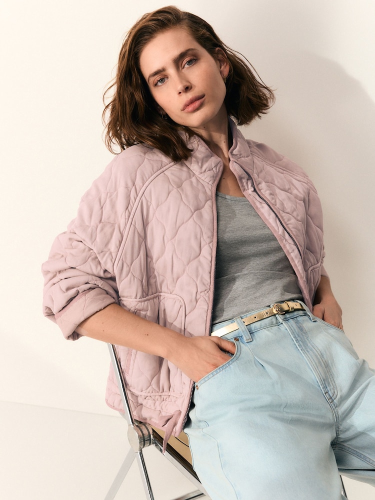 Pink Quilted Jacket - Image 1 of 8