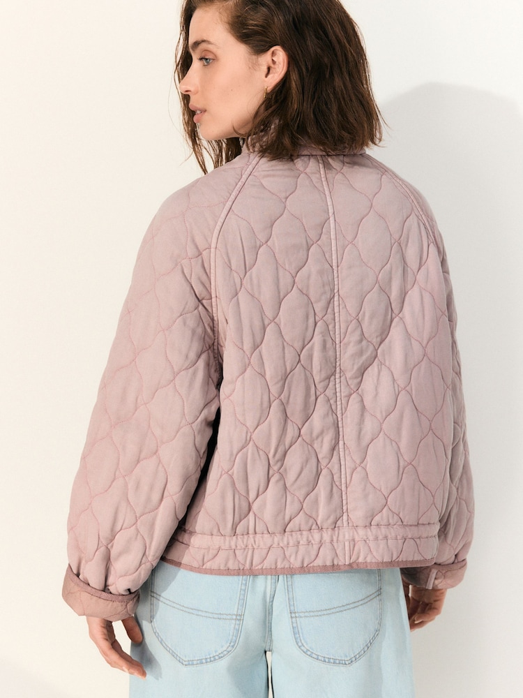 Pink Quilted Jacket - Image 3 of 8