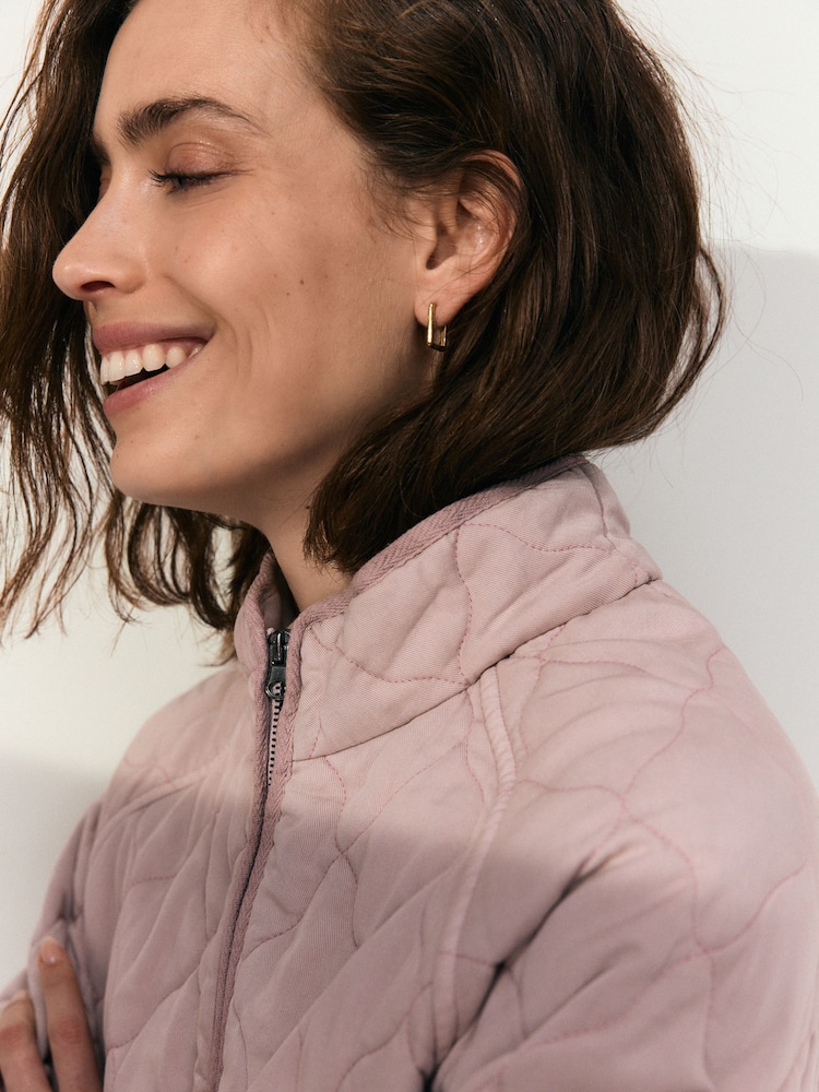 Pink Quilted Jacket - Image 4 of 8