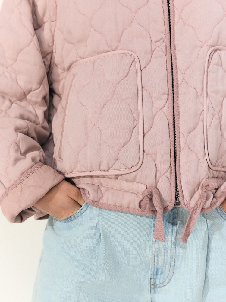 Pink Quilted Jacket - Image 5 of 8