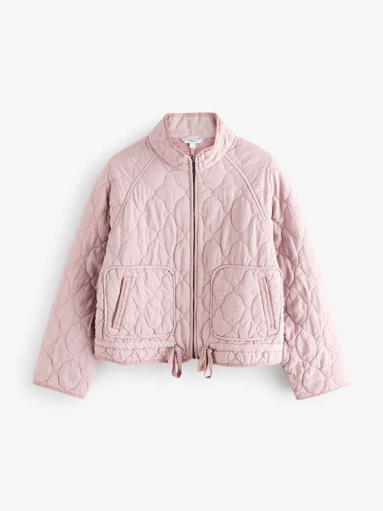 Pink Quilted Jacket - Image 6 of 8