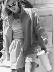 self. Sand Cream Self Bomber Jacket - Image 3 of 8