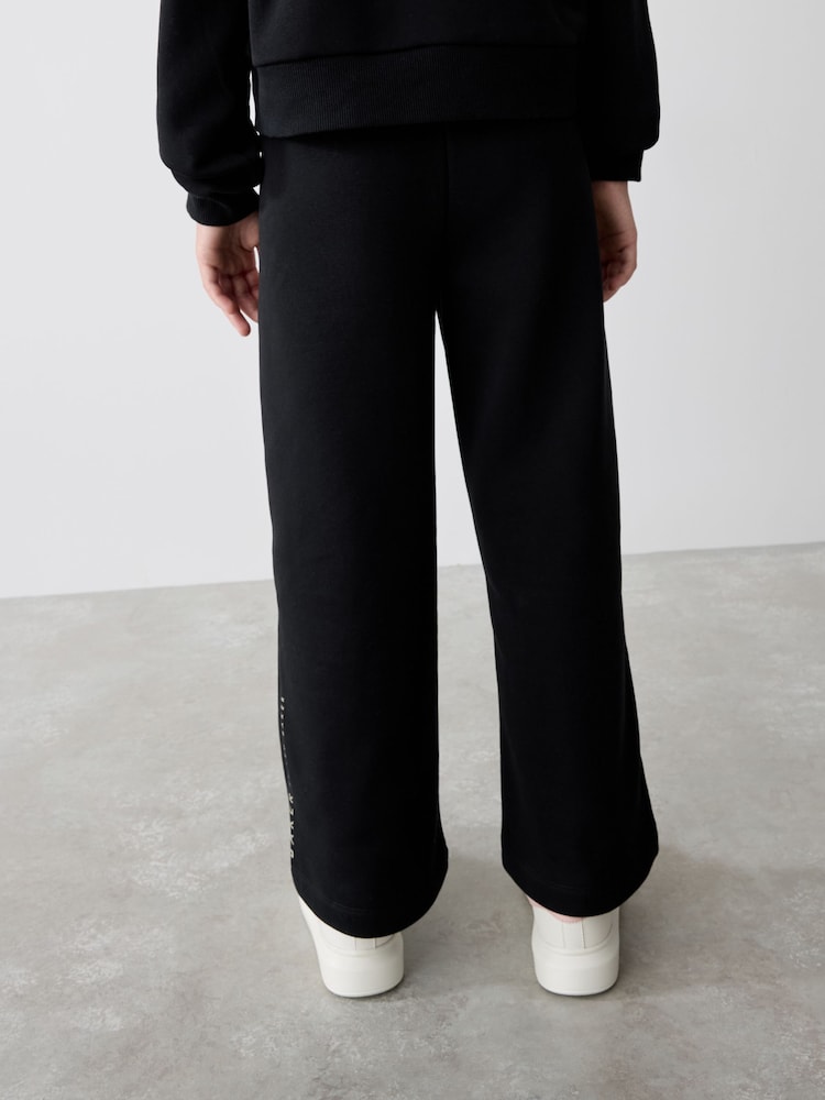 Noir - Baker by Ted Baker Wide Leg Sweatshirt and Joggers Set - Image 10 of 16