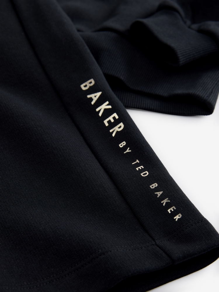 Noir - Baker by Ted Baker Wide Leg Sweatshirt and Joggers Set - Image 15 of 16