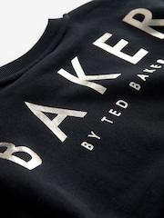 Noir - Baker by Ted Baker Wide Leg Sweatshirt and Joggers Set - Image 16 de 16