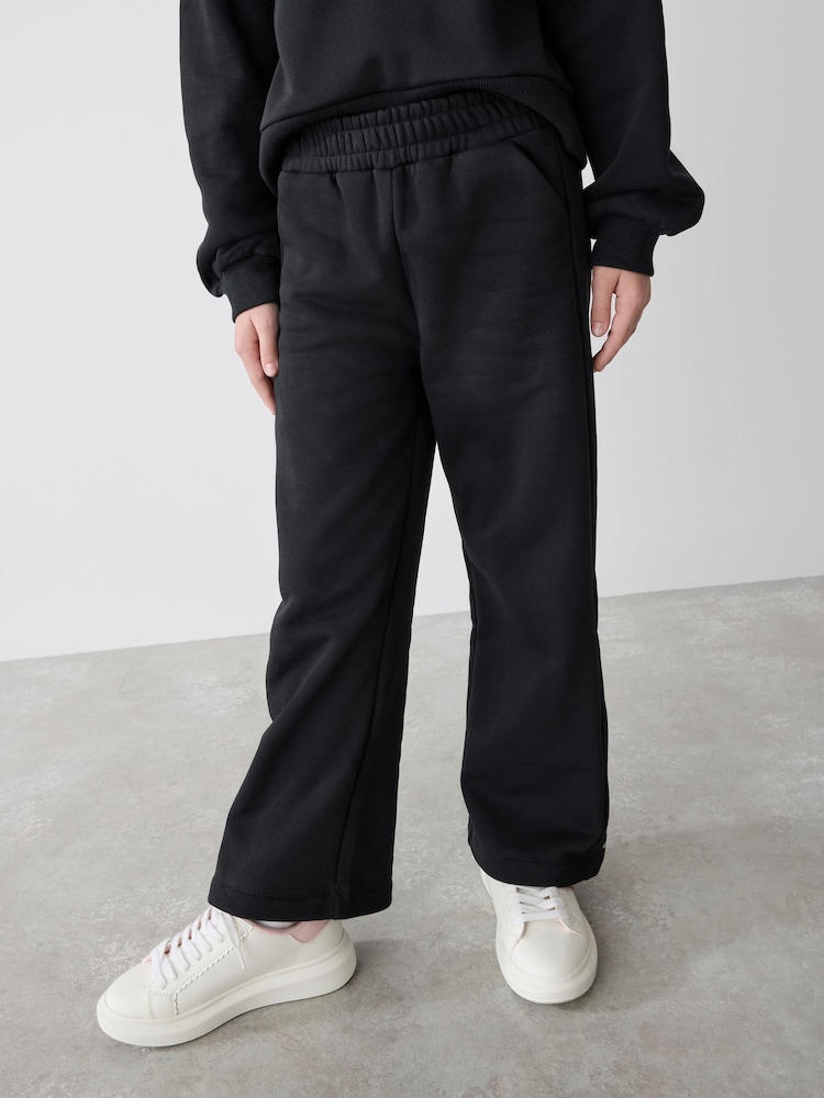 Noir - Baker by Ted Baker Wide Leg Sweatshirt and Joggers Set - Image 9 of 16
