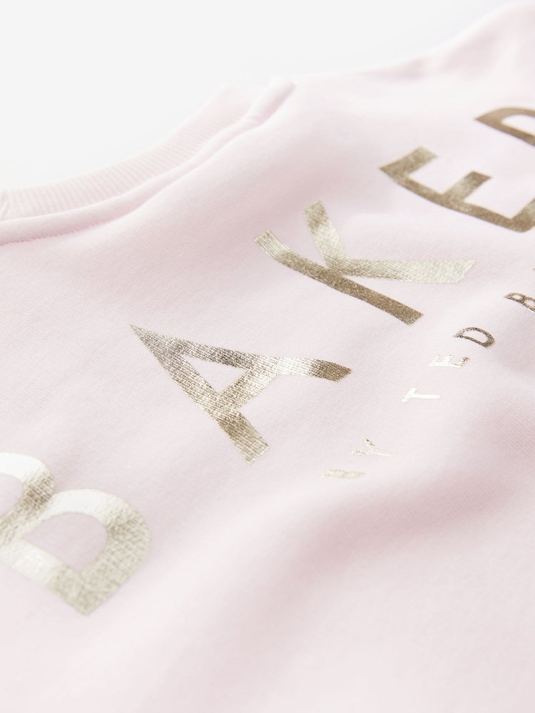 وردي - حزمة من بنطلون رياضي وسويت شيرت بقصّة رِجل واسعة من Baker By Ted Baker - صورة 14 من 14