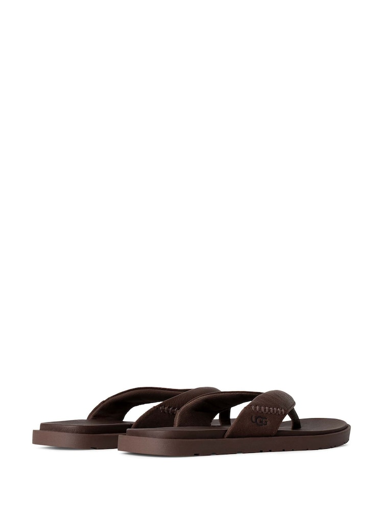 UGG Brown Seaside II Slide Sandals - Image 2 of 4