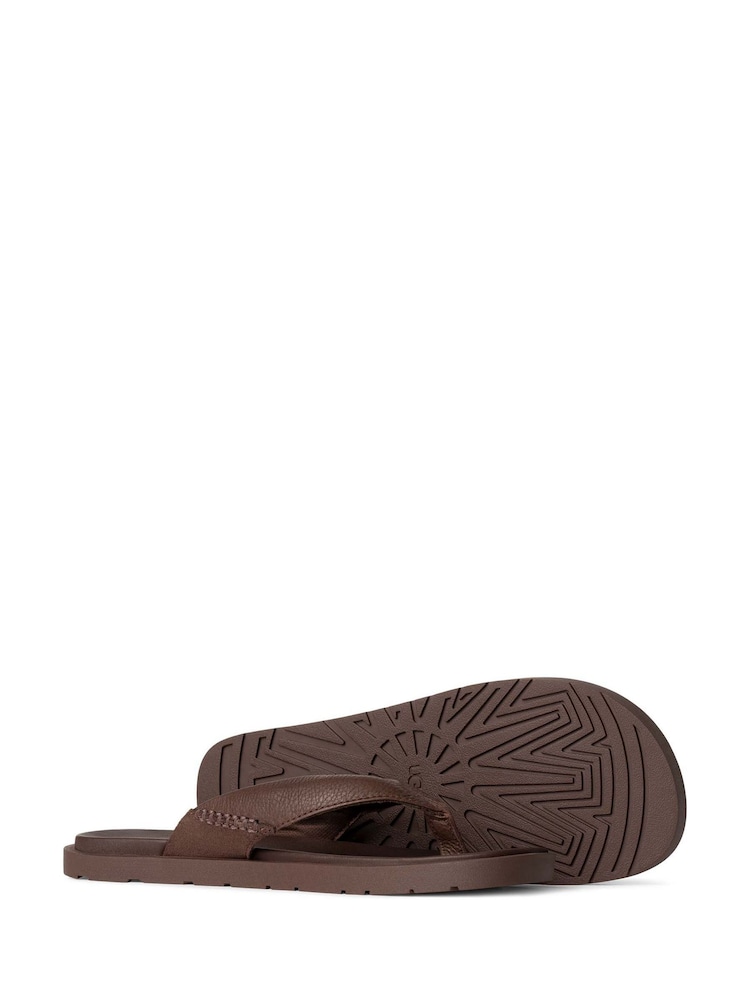 UGG Brown Seaside II Slide Sandals - Image 4 of 4