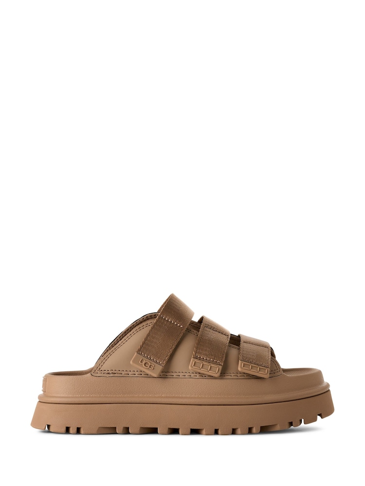 UGG Brown Goldenglow Slides Sandals - Image 1 of 6