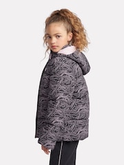 New Balance Black Girls AOP Puffer Coat - Image 2 of 12