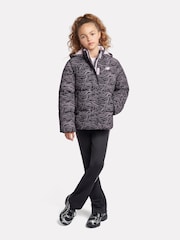 New Balance Black Girls AOP Puffer Coat - Image 5 of 12