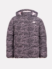 New Balance Black Girls AOP Puffer Coat - Image 7 of 12