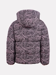 New Balance Black Girls AOP Puffer Coat - Image 8 of 12