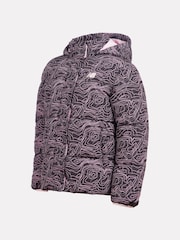New Balance Black Girls AOP Puffer Coat - Image 9 of 12