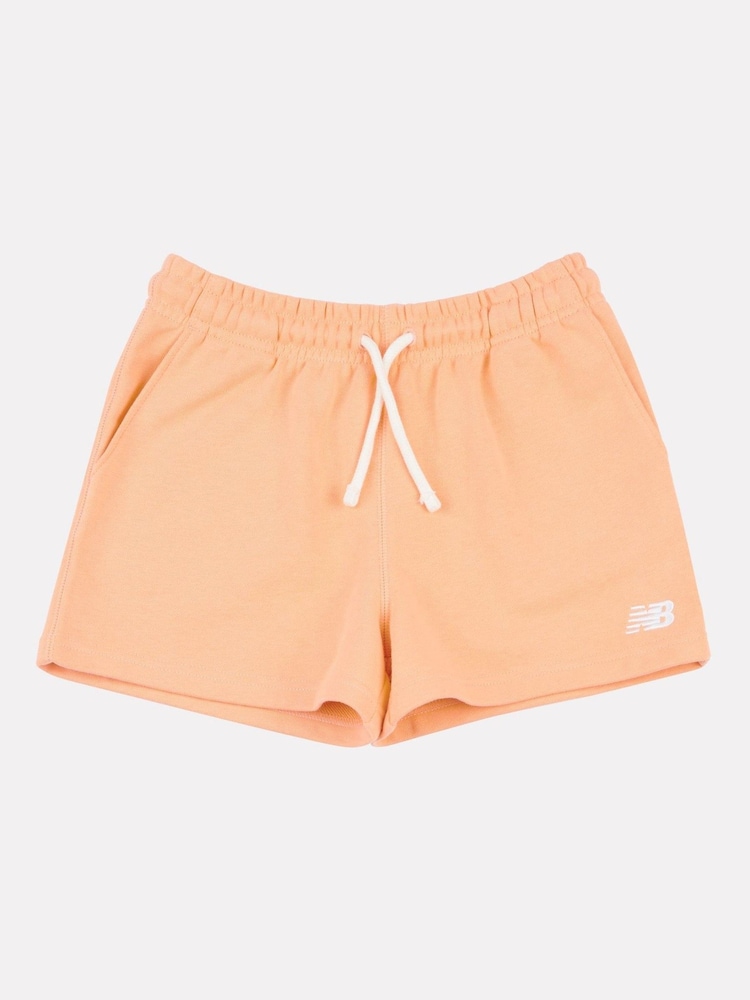 New Balance Pink Small Girls Logo Shorts - Image 1 of 3