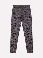 New Balance Black Girls AOP Jersey Leggings - Image 7 of 8