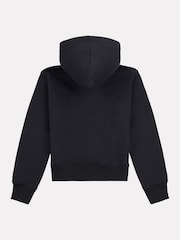 New Balance Black Girls Brush Back Graphic Zip Hoodie - Image 8 of 9