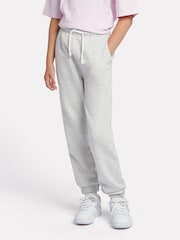 New Balance Grey Girls Small Brush Back Logo Joggers - Image 2 of 9