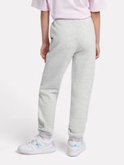New Balance Grey Girls Small Brush Back Logo Joggers - Image 4 of 9