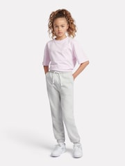 New Balance Grey Girls Small Brush Back Logo Joggers - Image 6 of 9