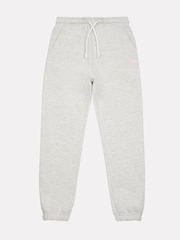 New Balance Grey Girls Small Brush Back Logo Joggers - Image 7 of 9