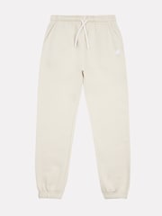 New Balance White Girls Small Brush Back Logo Joggers - Image 7 of 9