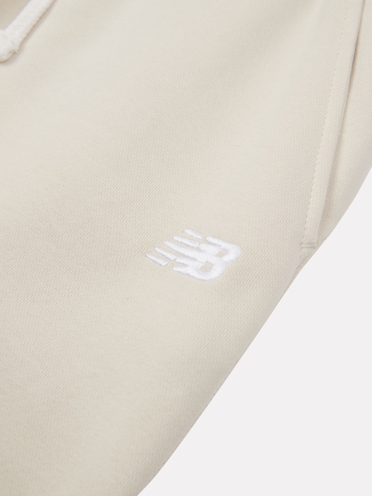 New Balance White Girls Small Brush Back Logo Joggers - Image 9 of 9