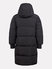 New Balance Black Girls NB Longline Puffer Coat - Image 3 of 7