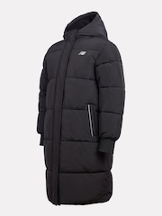 New Balance Black Girls NB Longline Puffer Coat - Image 4 of 7