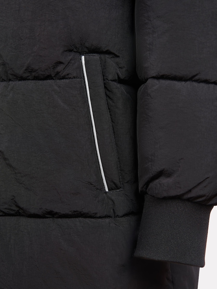 New Balance Black Girls NB Longline Puffer Coat - Image 7 of 7