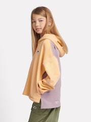 New Balance Orange Girls Premium Drop Hem 100% Cotton Hoodie - Image 3 of 10