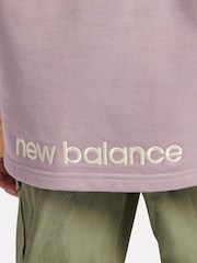New Balance Orange Girls Premium Drop Hem 100% Cotton Hoodie - Image 6 of 10