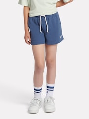 New Balance Blue Small Girls Logo Shorts - Image 1 of 8